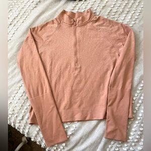 Lululemon Rest Less Cropped 1/2 Zip Women's Sz 12